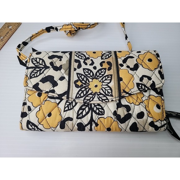 2 Vera Bradley Bags - Jazzy Blooms & Go Wild Crossbody Purse Wallets Colorful - Picture 5 of 8